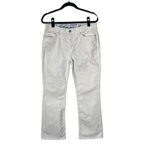Levis 525 Perfect Waist Bootcut Jeans Womens 12M White Stretch Denim